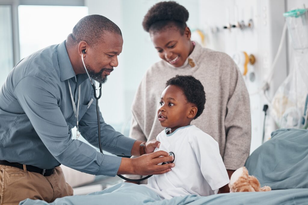 Child Visiting Pediatricians Office